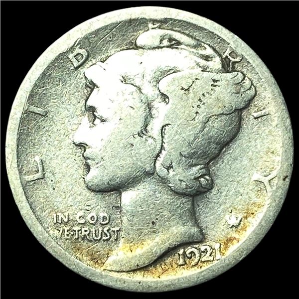 1921 Mercury Dime NICELY CIRCULATED