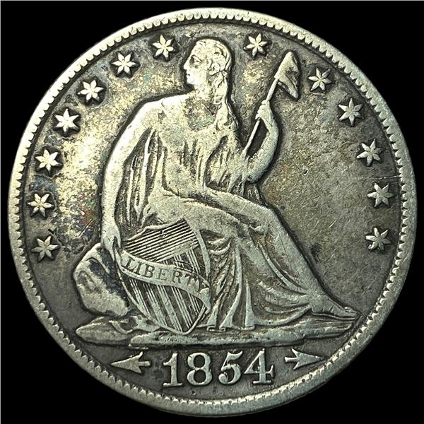 1854-O Silver Half Dollar NEARLY UNCIRCULATED