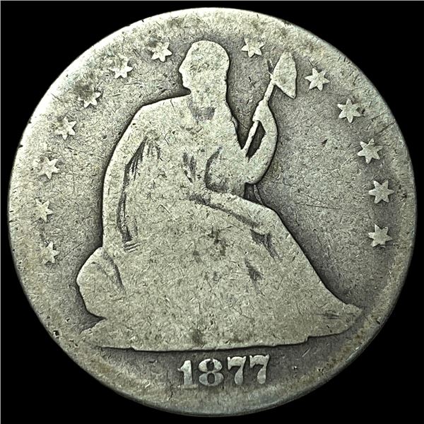 1877 Seated Liberty Half Dollar NICELY  CIRCULATED