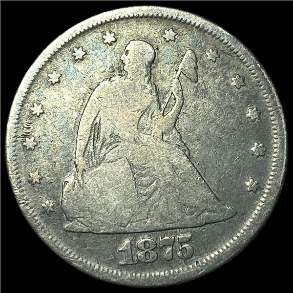 1875 Seated Liberty Twenty Cents LIGHTLY  CIRCULATED