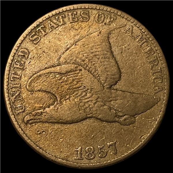 1857 Flying Eagle Cent NEARLY UNCIRCULATED