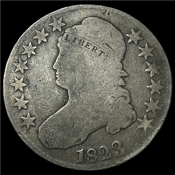 1823 Capped Bust Half Dollar NICELY  CIRCULATED