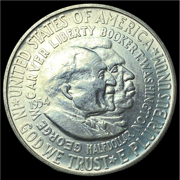 1954-S Silver Booker T. Washington/Carver  Half Dollar GEM BU