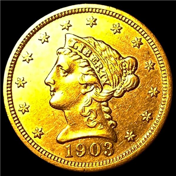 1903 Liberty Head Gold Quarter Eagle $2.50  CLOSELY UNCIRCULATED