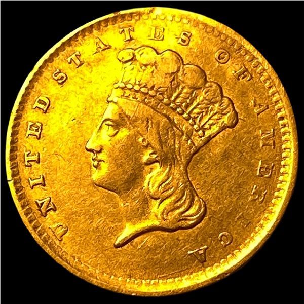 1856 Gold $1 Indian Princess Head CHOICE AU