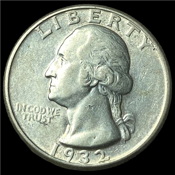 1932-D Silver Washington Quarter CHOICE AU