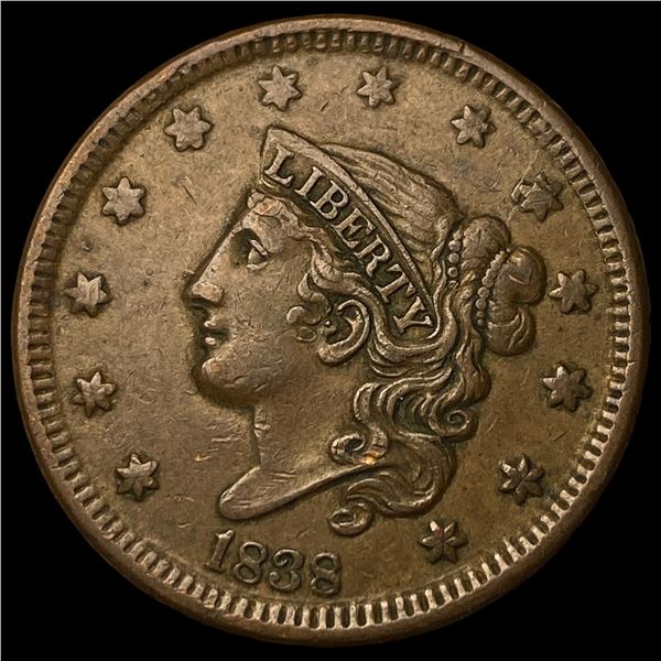 1838 Braided Hair Large Cent UNCIRCULATED