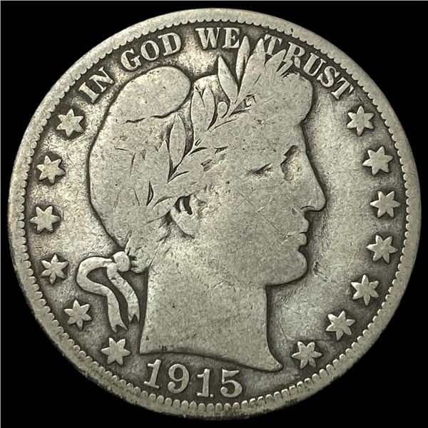 1915 Barber Half Dollar LIGHTLY CIRCULATED