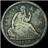 Image 1 : 1838 Silver Seated Liberty Half Dime LIGHTLY CIRCULATED