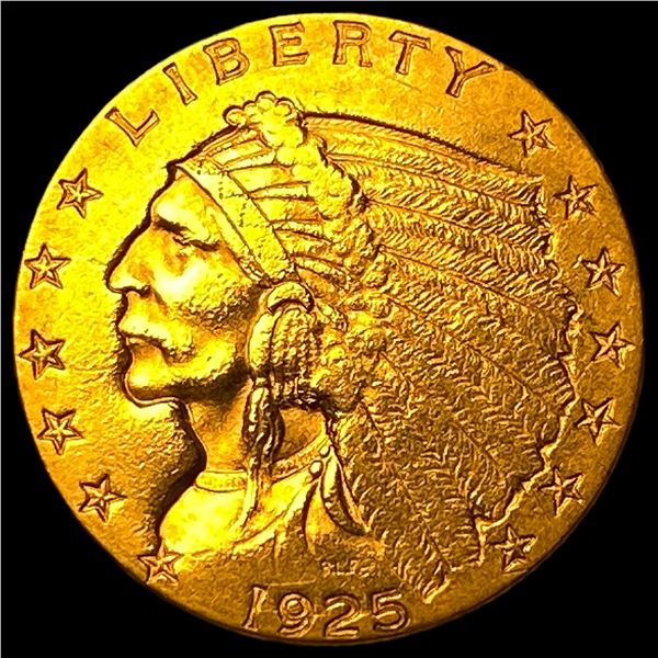 1925 Indian Head Gold $2.50 Quarter Eagle  UNCIRCULATED