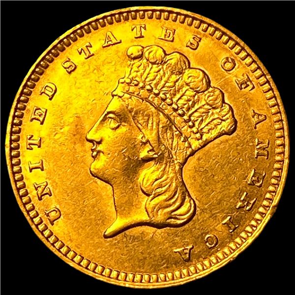 1862 Gold $1 Indian Princess Head  UNCIRCULATED