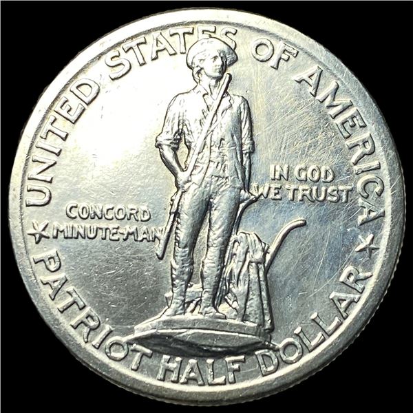 1925 Silver Lexington-Concord Half Dollar GEM  BU