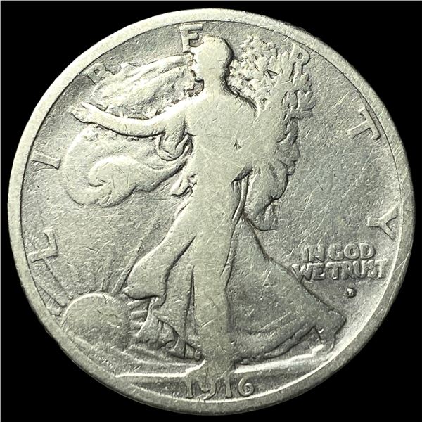 1916 Walking Liberty Half Dollar NICELY  CIRCULATED