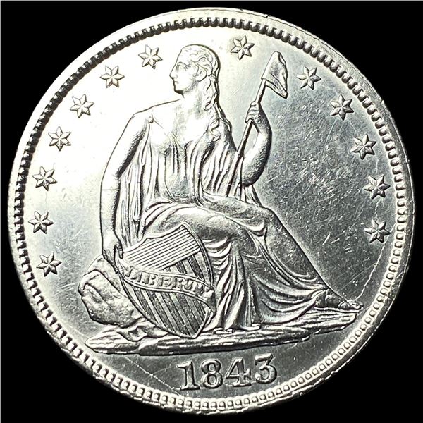 1843 Silver Half Dollar UNCIRCULATED