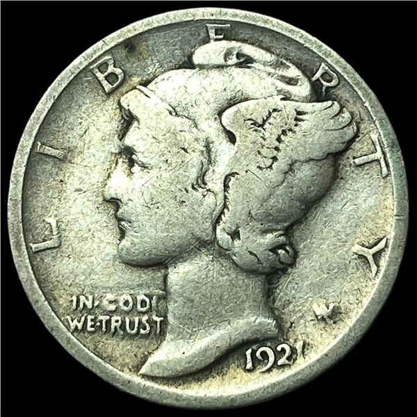 1921 Mercury Dime LIGHTLY CIRCULATED