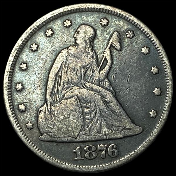 1876-S Silver Twenty Cents NEARLY  UNCIRCULATED