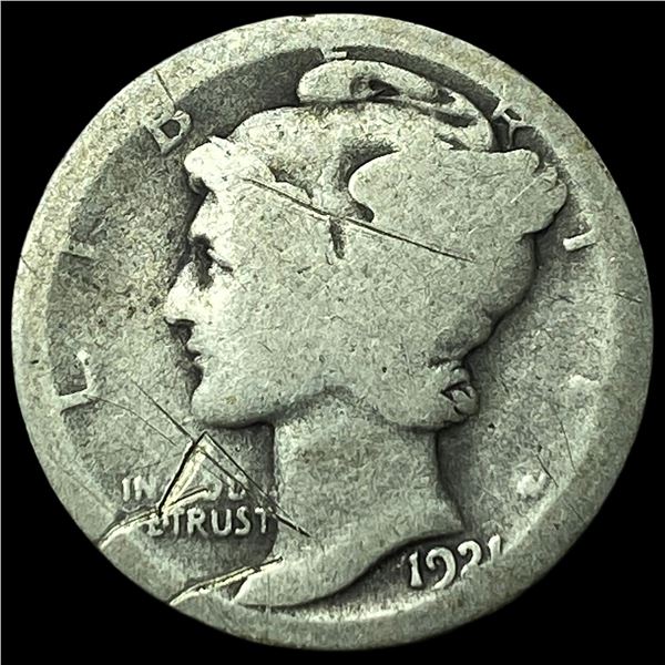 1921 Mercury Dime LIGHTLY CIRCULATED