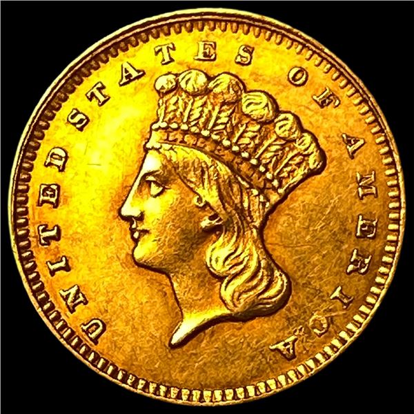 1862 Gold $1 Indian Princess Head  UNCIRCULATED
