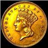 Image 1 : 1862 Gold $1 Indian Princess Type 3 UNCIRCULATED