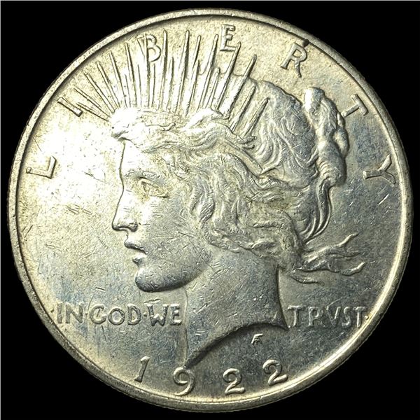 1922 Silver Peace Dollar NEARLY UNCIRCULATED