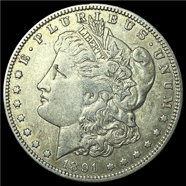 1891-O Silver Morgan Dollar NEARLY  UNCIRCULATED