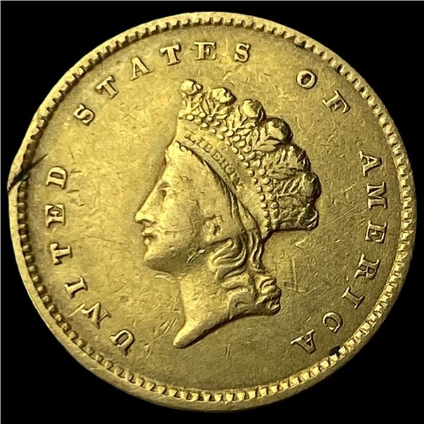 1854 Gold $1 Indian Head Type 2 HIGH GRADE