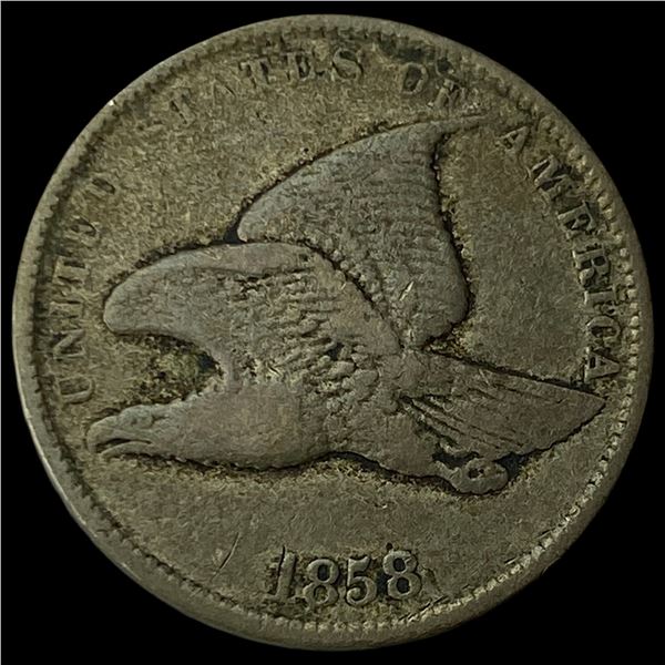 1858 Copper-Nickel Flying Eagle Cent LIGHTLY  CIRCULATED