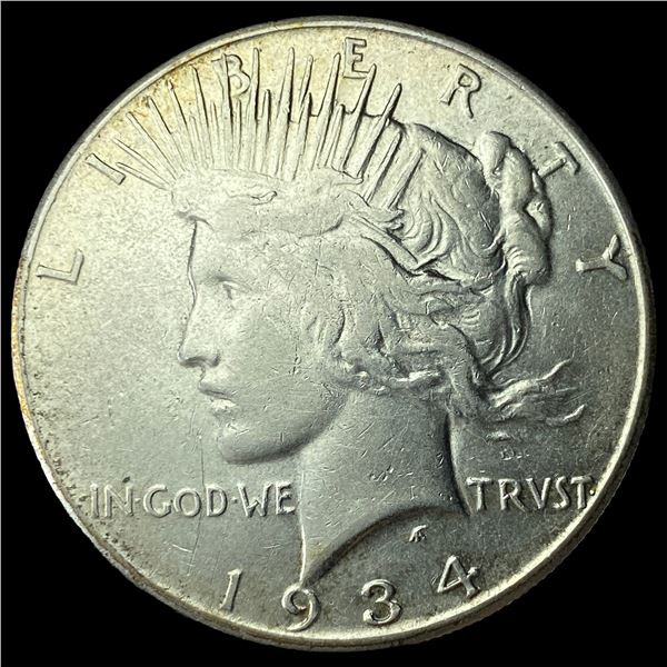 1934-S Silver Peace Dollar CLOSELY  UNCIRCULATED