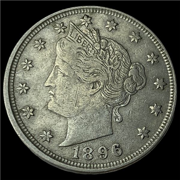 1896 Liberty Head Nickel NEARLY UNCIRCULATED