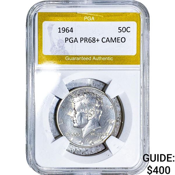 1964 Kennedy Half Dollar PGA PR68+ Cameo