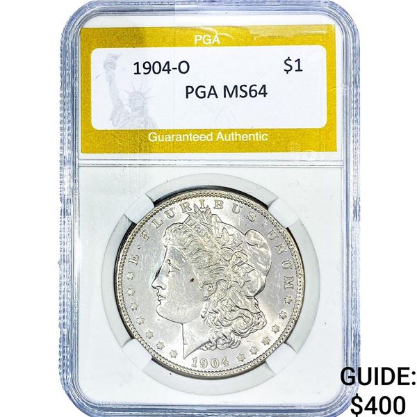 1904-O Morgan Silver Dollar PGA MS64