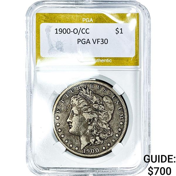 1900-O/CC Morgan Silver Dollar PGA VF30