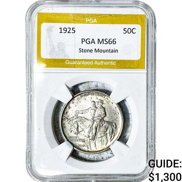 1925 Stone Mountain Half Dollar PGA MS66