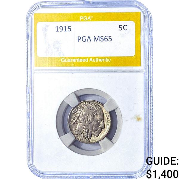1915 Buffalo Nickel PGA MS65