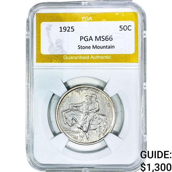 1925 Stone Mountain Half Dollar PGA MS66