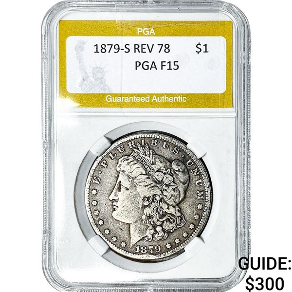 1879-S Morgan Silver Dollar PGA F15