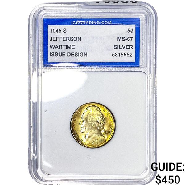 1945-S Jefferson Nickel IGS MS67