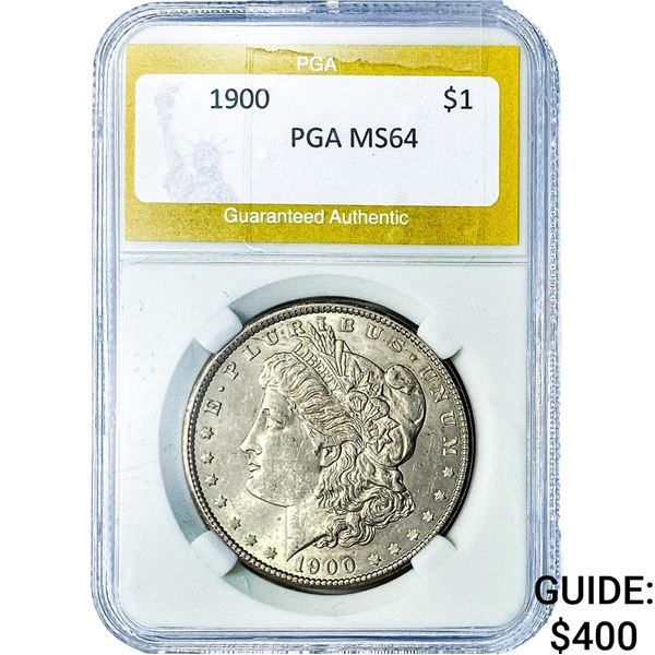 1900 Morgan Silver Dollar PGA MS64