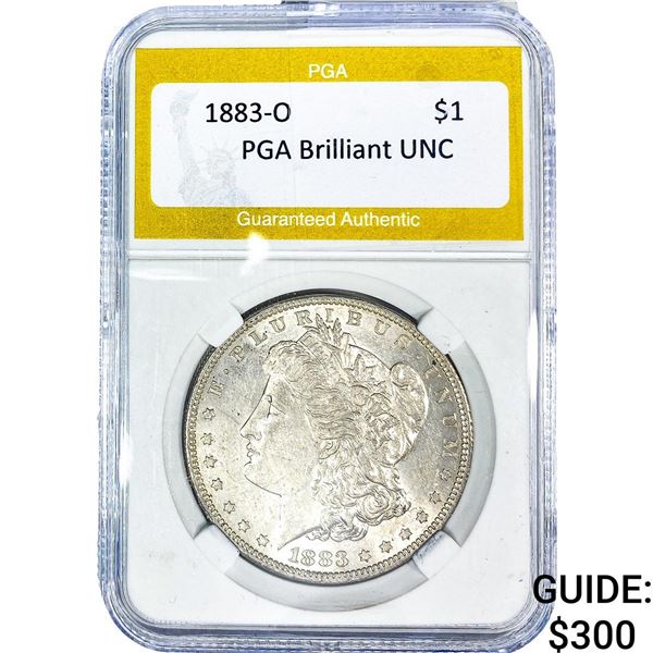 1883-O Morgan Silver Dollar PGA Brilliant UNC