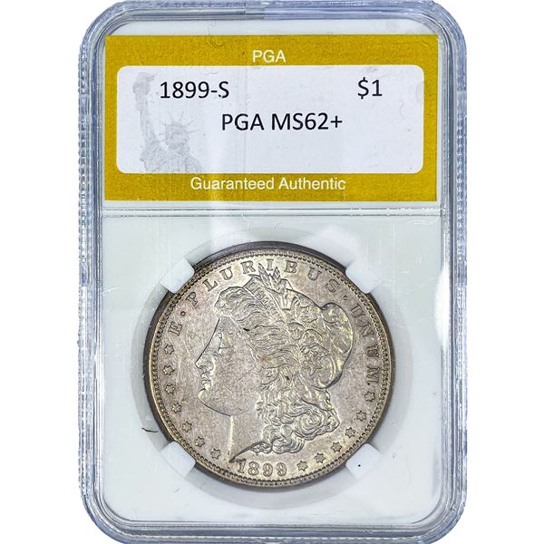 1899-S Morgan Silver Dollar PGA MS62+