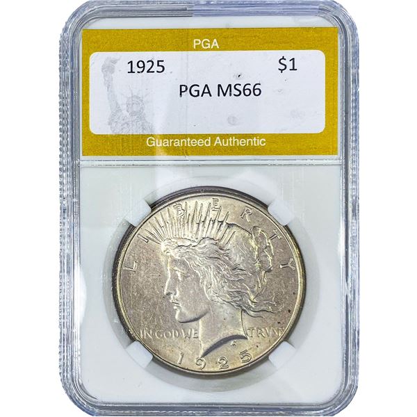 1925 Silver Peace Dollar PGA MS66