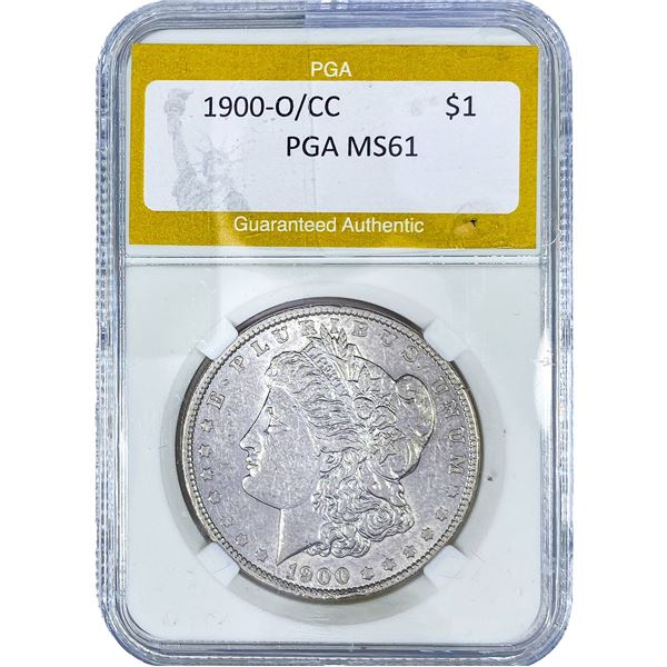 1900-O/CC Morgan Silver Dollar PGA MS61