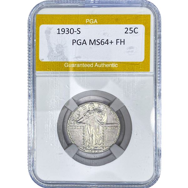 1930-S Standing Liberty Quarter PGA MS64+ FH