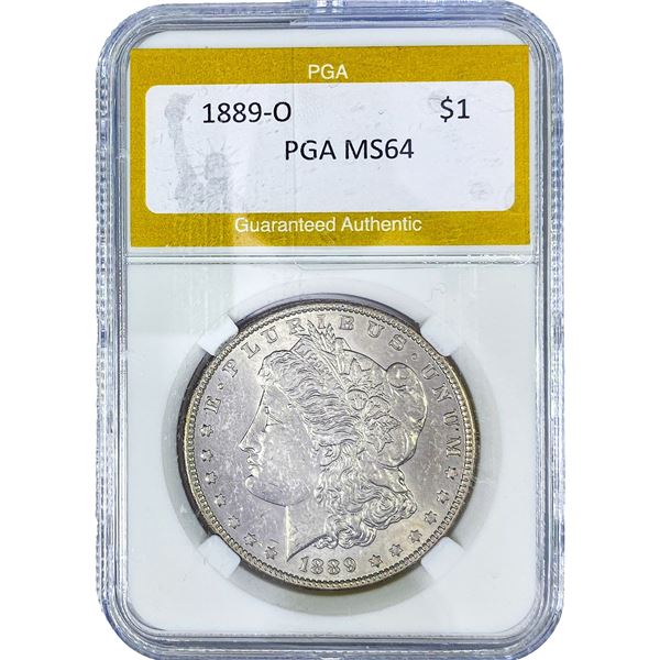 1889-O Morgan Silver Dollar PGA MS64