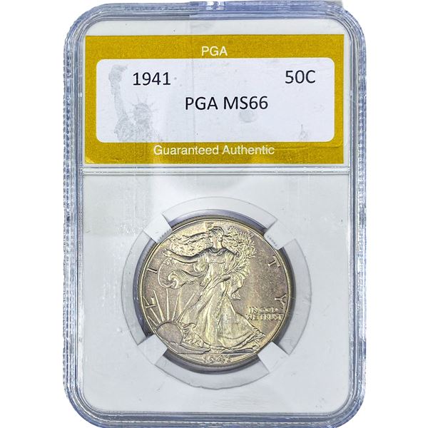 1941 Walking Liberty Half Dollar PGA MS66