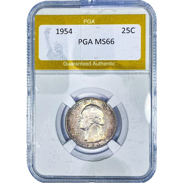 1954 Washington Silver Quarter PGA MS66