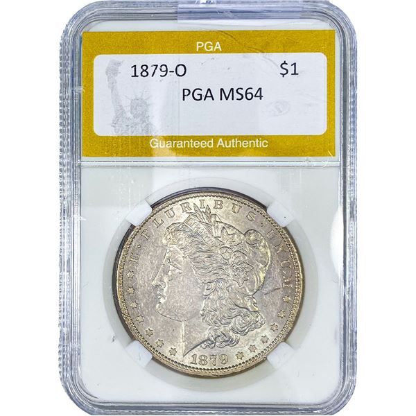 1879-O Morgan Silver Dollar PGA MS64