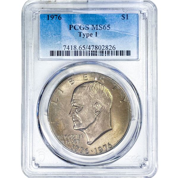 1976 Eisenhower Dollar PCGS MS65 Type 1