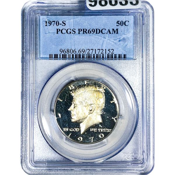 1970-S Kennedy Half Dollar PCGS PR69 DCAM