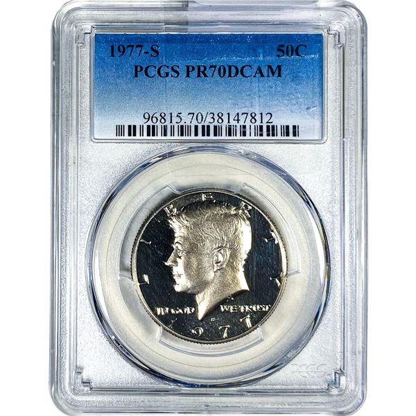 1977-S Kennedy Half Dollar PCGS PR70 DCAM